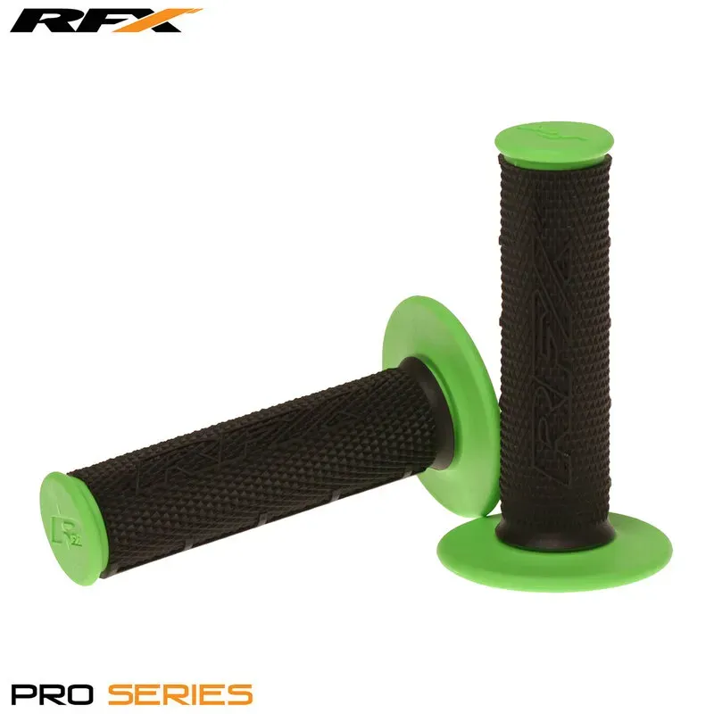 RFX Paar Zwei-Komponenten-Griffe Pro-Serie Mittelteil schwarz (Schwarz/ Grün), schwarz