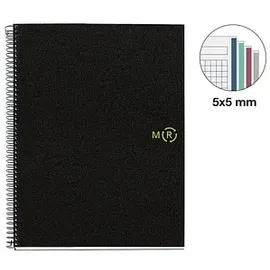 Miquelrius Collegeblock Eco Design 4 A4 kariert schwarz