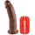 KING COCK Dildo 23 cm mit Saugnapf - Braun