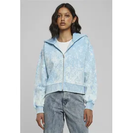 URBAN CLASSICS Oversized Towel Washed Reißverschlusspullover Batlic Blue 3XL