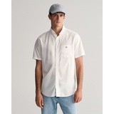 GANT Kurzarmhemd »Regular Fit Popeline Hemd leicht strapazierfähig pflegeleicht«, mit einer kleinen Logostickerei auf der Brusttasche, Gr. 4XL - N-Gr, weiß, , 13705148-4XL N-Gr