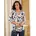 Witt Weiden Shirt in ecru-royalblau-bedruckt Gr 44