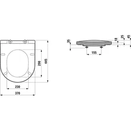 Laufen Pro Slim Weiß