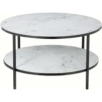 SalesFever Couchtisch Tischplatten in Marmor-Optik schwarz/weiß