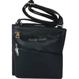 Jennifer Jones Leather Umhängetasche Damen schwarz
