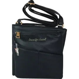 Jennifer Jones Leather Umhängetasche Damen schwarz