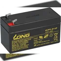 Bleiakku 12V 1,2Ah kompatibel BAT-LEAD-02 lead AGM VdS