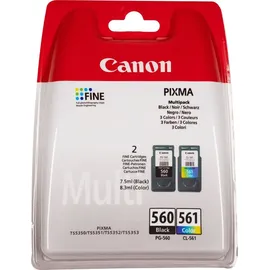 Canon PG-560 schwarz + CL-561 CMY 3713C005