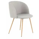 Kayoom stuhl Celina 200 2er grau Textil, 54x84x56 cm abwischbar, Esszimmer, Stühle, Esszimmerstühle, Esszimmerstühle-Set