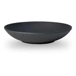 Villeroy & Boch Schale flach Manufacture Rock Porzellan Schwarz