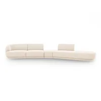 Micadoni Sofa Miley, modular 5-Sitzer beige