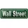dekodrom DekoDrom® Blechschild 27x10 cm Wall Street New York Finanzen Börse Manhattan Wand Deko Bar Kneipe Cafe Sammler Geschenk