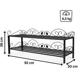 DanDiBo Ambiente Mi-2 Regal 92 x 38 x 92 cm schwarz / schwarz