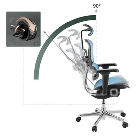 HJH Office Ergohuman Ultra Gen2 Netz Blau