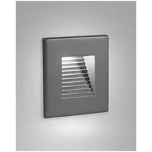 Fabas Luce Stufenbeleuchtung Aluminium IP65 3W inkl. LED-Lampe Dunkel Grau