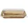 Papstar Palmblatt-Schale eckig beige 5 cm x 14 cm x 20 cm 400 ml 10-teiliges Set