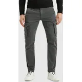 PME Legend PME LEGEND, Herren, Gr. 33, Länge 34, grau (forged iron), Sweatware, Obermaterial: 84% Baumwolle, 15% Polyester, 1% Elasthan, unifarben, schmal knöchellang, Hosen Cargohose, mit Taschen