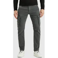 PME Legend PME LEGEND, Herren, Gr. 33, Länge 34, grau (forged iron), Sweatware, Obermaterial: 84% Baumwolle, 15% Polyester, 1% Elasthan, unifarben, schmal knöchellang, Hosen Cargohose, mit Taschen
