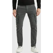 PME Legend PME LEGEND, Herren, Gr. 33, Länge 34, grau (forged iron), Sweatware, Obermaterial: 84% Baumwolle, 15% Polyester, 1% Elasthan, unifarben, schmal knöchellang, Hosen Cargohose, mit Taschen