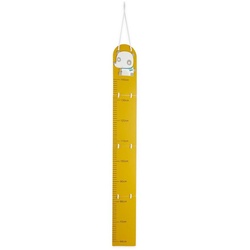 BIECO Messlatte Bieco Holz Messlatte Kinder Panda Skala 0,6-1,4m Messlatte Kind Holz Wand Holz Dekoration Massband Kinder Kinder Messlatte Holz Holz Meter Messlatte Mädchen & Junge Messlatte Kind gelb