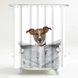 Sanilo Duschvorhang, Polyester, Newspaper - grau