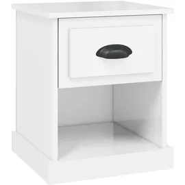 vidaXL Nachtschrank 2 Stk. 39 x 39 x 47,5 cm Hochglanz Weiß
