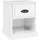 vidaXL Nachtschrank 2 Stk. 39 x 39 x 47,5 cm Hochglanz Weiß