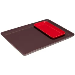 Hübsch Interior - Amare Tablett, burgund / rot (2er-Set)