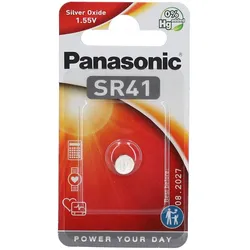 Panasonic® Silber-Oxid-Stapel SR 41W 1,5V