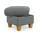 Home Affaire Polsterhocker Lindgren 61 x 46 x 61 cm Grau