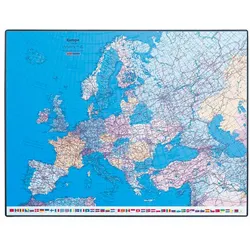 Hansa Schreibunterlage GeoPad Europa (englisch) 65x50cm