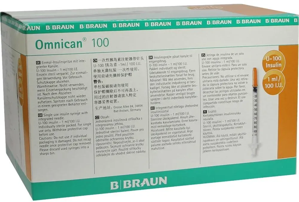 omnican b braun u-100 insulin