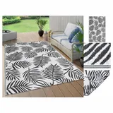 vidaXL Outdoor-Teppich Schwarz 140x200 cm PP