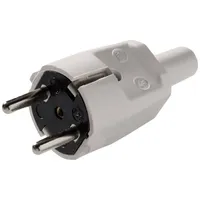 Martin Kaiser 520/gr Schutzkontaktstecker PVC 250V Grau IP20