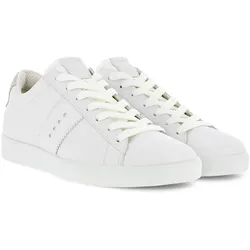 ECCO Sneaker Street Lite (Premium-Leder, hoher Tragekomfort) weiss Damen