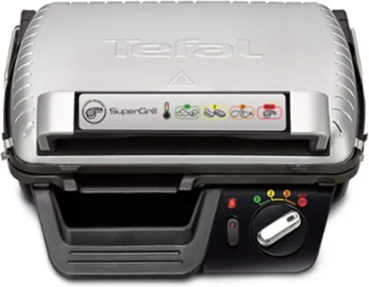 Tefal SuperGrill 2000 Watt Elektrogrill Elektrogrill Aluminium 320 x 240 mm