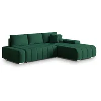 masseno Ecksofa mit Schlaffunktion Alese ¦ grün ¦ Maße (cm): B: 265 H: 85