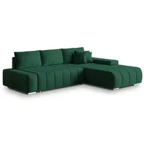masseno Ecksofa mit Schlaffunktion Alese ¦ grün ¦ Maße (cm): B: 265 H: 85