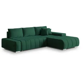 masseno Ecksofa mit Schlaffunktion Alese ¦ grün ¦ Maße (cm): B: 265 H: 85