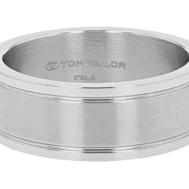 Tom Tailor Schmuck Geschenk Edelstahl, Gr. 64, edelstahlfarben, Fingerringe, Herren, 64, Edelstahl, 8mm, Fingerring
