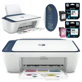 HP 2721 Multifunktionsdrucker mit WLAN: Drucken/Scannen/Kopieren, energiesparendes Drucken - Weiß