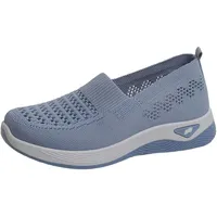 Orthopädische Walkingschuhe Damen Ergonomische Sportschuhe Mit Fußbett Bequeme Gesundheitsschuhe Für Alltag Wandern Büro Atmungsaktiv Schmerzfrei Flexibel Sommerschuhe Sneaker Leicht Barfussschuhe - 40 EU