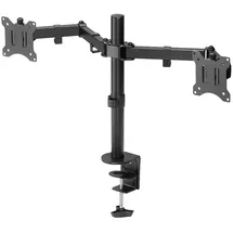 goobay Doppel-Monitorhalterung Flex schwarz