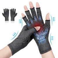 ACWOO Arthritis Handschuhe, Kompressionshandschuhe Herren Damen, Arthrose Handschuhe Fingerlose Handschuhe für Schmerzlinderung (L)
