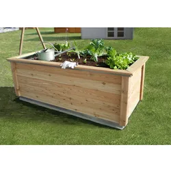 KGT Hochbeet »Woody 130«, BxHxL: 131 x 79 x 99 cm, Lärchenholzh - beige