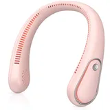 Nackenventilator,Tragbarer Halsventilator,Flügelloser Ventilator mit 360°Luftstrom,Leiser Mini Ventilator,USB 4000mAh Akku mit 3 Einstellbaren Geschwindigkeiten,Hände Frei Persönlicher Ventilator R
