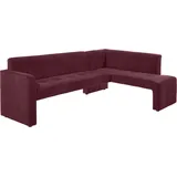 exxpo - sofa fashion Essbank EXXPO - SOFA FASHION "Barista, bequem und elegant, hohe Bodenfreiheit", rot (cognac), B:245cm H:83cm T:159cm, Luxus-Microfaser (100% Polyester), Sitzbänke, Essbank, Eckbank Barista bequem und elegant, hochwertige Detailverarbeitung