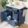 Okwish Waschtisch-Unterschrank 2 Schubladen 99,5 x 86 x 45 cm Blau