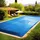 VOUNOT Poolabdeckung Rechteckig blau 5X10 m