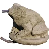 Wasserspeier Frosch, Tierfigur aus Steinguss, Frostfest, Kröte